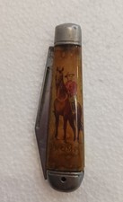 Vintage Richards Sheffield England Royal Canadian Mounted Police Souvenir Pocket picture