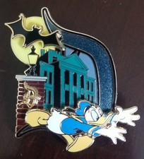 RARE 2011 Disneyland Classic “D” Collection Haunted Mansion Donald Duck D pin picture