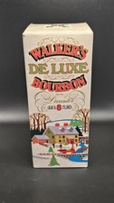 Vtg. Walker's De Luxe Bourbon Decanter Liquor Bottle w/ Box picture