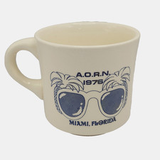 Coffee Cup Mug Vintage A.O.R.N. 1976 Operating Room Nurses CONVERTERS Miami Fl picture