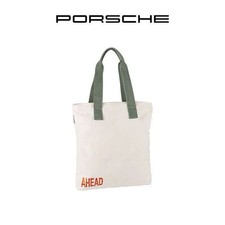 Porsche AHEAD Canvas Tote Shoulder Bag Embroidered Logo Travel Lifestyle New picture