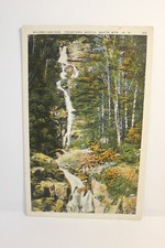 Postcard White Mts NH Silver Cascade Crawford Notch Pub By JV Hartman & Co picture