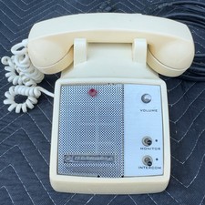 Vintage Motorola Intercom Desktop Telephone Stromberg-Carlson Base Cream USA picture