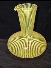 Venini Murano Glass Mezza Filigrana CArafe picture