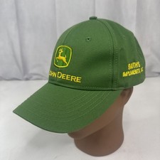 John Deere Embroidered Hat Smith's Implement Inc Strapback Cap Adjustable Green picture