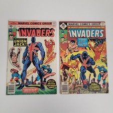 The Invaders #8 #20 Lot of 2 Marvel Comics 1976 1977 1st App Union Jack Spitfire picture