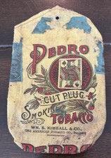 Vintage Pedro Cut Plug Smoking Tobacco Bag W S Kimball & Co American Tobacco picture