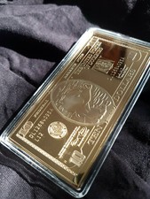 Extremely Rare Disney Scrooge McDuck $10 Sport of Tycoons Gold LE of 150 Bar picture