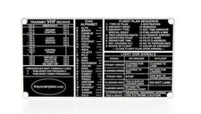 Pilot's Communications Guide Placard General Aviation Airplane Cockpit  PLA-0102 picture
