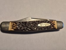 Remington USA Three Blade Stockman Knife, Jigged Delrin, Factory Edge Unsharpend picture