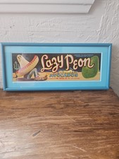 California Fruit Cal-Royal Co, Lazy Peon Avocados Crate Label UV Custom Framed picture