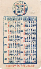1925/6 Vintage Standard Oil Co. of New York Pocket Calendar picture
