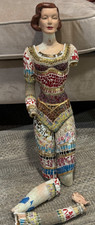 Vintage 1940's-50's Plaster Advertising Mannequin Mosaic Art Project Fabulous picture