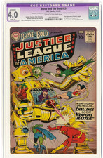 ⭐ BRAVE AND THE BOLD #29 CGC 4.0R-2ND Tryout OF JUSTICE LEAGUE OF AMERICA 1960 ⭐ picture