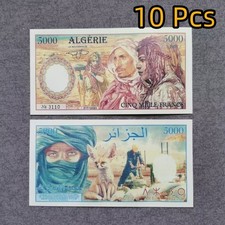 Algeria 10 PcsX5000 Notes 2025 Test Art Commemorative Bills UNC Private Polymer picture
