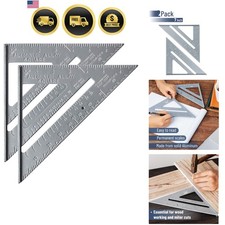 Metal 7 Inches Rafter Square, Carpenter Square, 2 Pack picture