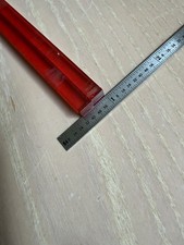 Vintage Square Bakelite Rods Red Clear 6” X 7MM / 14.7 gms TESTED picture