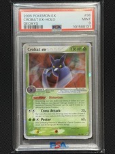 Pokémon EX Deoxys 2005 Crobat ex Holo 96/107 PSA 9 picture