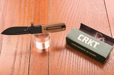 CRKT Homefront Compact K245BKP Stainless Drop Point Liner Lock Tan G10 picture