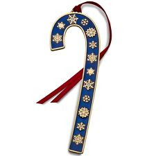 Wallace Annual 2024 Gold Plated and Enamel Candy Cane Ornament 44th. Anniversary picture
