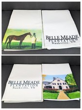 Belle Meade Plantation Nashville TN Cloth Napkins (2) Equestrian picture