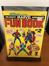 Stan Lee Mighty Marvel Superheroes FUN BOOK #2 partially used 1977 1st print picture