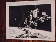 NASSA 1986 SPACE STATION ASSOCIATED PRESS ORIGINAL 8X10 PHOTO picture