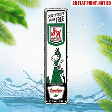 Green Dino Sinclair Oil Vintage Metal Sign Decor Cafe Bar Man Cave Outdoor Old picture