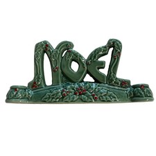 Vintage Lipper Mann NOEL Candle Holder Holly Leaf Berry picture