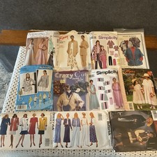 Simplicity Butterick McCall's VTG Sewing Patterns For DIY Craftcor Lot Of 11 picture