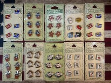 Vintage 1996 Trena's Trinkets Ceramic Buttons Lot Of 60 NOS Westwater LOOK picture