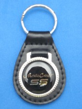 CHEVROLET MONTE CARLO SS BLACK LEATHER KEYRING KEYFOB #181 SS picture