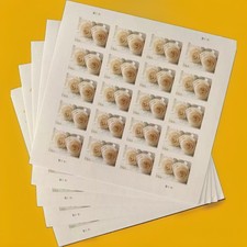 2011 USPS SHEET OF 20 FIRST CLASS LETTER STAMPS WEDDING ROSES 82¢ picture