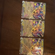 The Pokémon Company Pikachu ex Double Rare 054/128 30th Anniversary 3 card lot picture