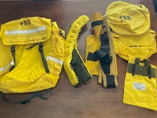 USFS Wildland Firefighter Field Pack FSS Yellow Harness Pouches Firefighting picture