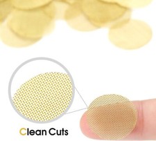 200PC 3 /4 Inch Heavy Duty High Quality Round Brass Pipe Screen Filter Gold picture