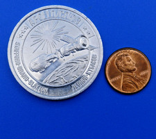 NASA Medallion **FLOWN Metal** APOLLO Soyuz Coho - '75 Flight Awareness picture