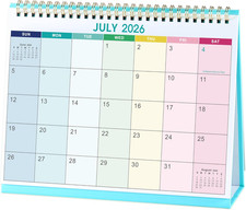 Desk Calendar 2026-2027 - JUL 2026 - DEC 2027, Calendar 2026-2027, 9.8