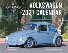 2027 Volkswagen Calendar VW Bug Beetle Karmann Ghia Type 3 Squareback Notchback picture