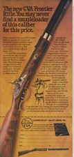 1980 CVA Connecticut Valley Arms - Frontier Muzzleloader Rifle - Print Ad Photo picture