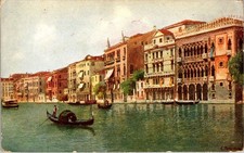 Venice Italy Grand Canal Palazzo Ca d'Oro Printed Postcard Unposted picture