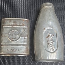 Vintage Justrite Carbide Can & Bottle for Coal Miner's Lamps picture