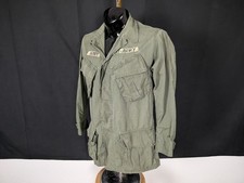 Vintage US Military Tropical Jacket Third Pattern In-Country Tape OG-107 Vietnam picture