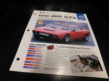 1973-1980 Ferrari 308 GT4 Spec Sheet Brochure Photo Poster 74 75 76 77 78 79 picture