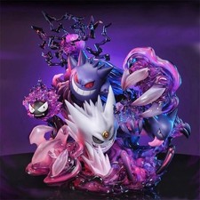 Anime Luminous Evolution Gengar White/Purple PVC Statue Model Gift Toy Boxed picture