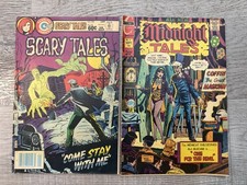 Charlton Horror Comics Lot of 2 Midnight Tales #5 Scary Tales #30 Vintage picture