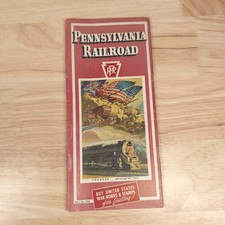 1944 Pennsylvania Railroad PRR Brochure WWII Buy War Bonds For Victory Vintage picture