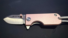 Limited Edition, WESN Microblade, D2 Blade, Rose Gold/Gray Titanium picture