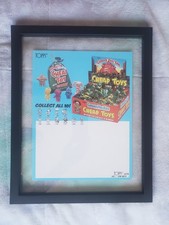 Vintage Topps Garbage Pail Kids CHEAP TOYS Sell Sheet MINT framed RARE HTF picture