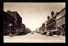 NEW ULM MN ~ RPPC ~ MINNESOTA St. ~ SHARP ~ MANY READABLE SIGNS ~ Ca 1940 ~ 027 picture